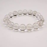 Japanese Natural Included Quartz 11mm Bead Bracelet 34.8g (ID:36635)