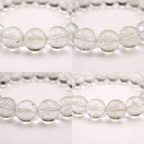 Japanese Natural Included Quartz 11mm Bead Bracelet 34.8g (ID:36635)