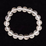 Japanese Natural Included Quartz 11mm Bead Bracelet 34.8g (ID:36635)