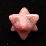 Japanese Natural Rhodonite 17mm Star Polyhedron 3.5g (ID:36990)