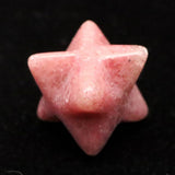 Japanese Natural Rhodonite 17mm Star Polyhedron 3.5g (ID:36990)
