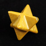 Japanese Natural Yufu Yellow Jasper 13mm Star Polyhedron 4.4g (ID:37806)