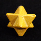 Japanese Natural Yufu Yellow Jasper 13mm Star Polyhedron 4.4g (ID:37806)