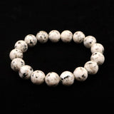 Japanese Natural Ise Granite 12mm Bead Bracelet 42.3g (ID:38476)
