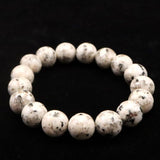 Japanese Natural Ise Granite 12mm Bead Bracelet 42.3g (ID:38476)