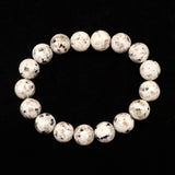 Japanese Natural Ise Granite 12mm Bead Bracelet 42.3g (ID:38476)