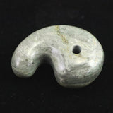 Japanese Natural Yamatohikari Stone 33mm Magatama 13.9g (ID:38867)