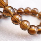 Japanese Natural Smoky Quartz 8mm Bead Bracelet 19.3g (ID:39202)