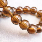 Japanese Natural Smoky Quartz 8mm Bead Bracelet 19.3g (ID:39202)