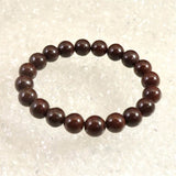 Japanese Natural Akadama Jasper 10mm Bead Bracelet 30.1g (ID:39414)