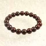 Japanese Natural Akadama Jasper 10mm Bead Bracelet 30.1g (ID:39414)