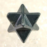 Japanese Natural Kamuikotan Stone Merkaba Star 22mm 5.3g (ID:40115)