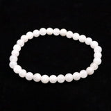 Japanese Natural Asuka Sakura Quartz 6mm Bead Bracelet 10.2g (ID:40510)