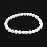 Japanese Natural Asuka Sakura Quartz 6mm Bead Bracelet 10.2g (ID:40510)