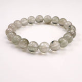 Japanese Natural Green Included Quartz 10mm Bead Bracelet 29.6g (ID:41252)