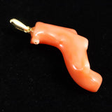 Japanese Natural Gem Coral Pendanttop 1.90g (ID:41419)
