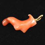 Japanese Natural Gem Coral Pendanttop 1.90g (ID:41419)