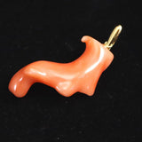 Japanese Natural Gem Coral Pendanttop 1.90g (ID:41419)