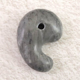 Japanese Natural Churaumi Chert 34mm Magatama 13.0g (ID:42394)