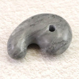 Japanese Natural Churaumi Chert 34mm Magatama 13.0g (ID:42394)