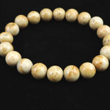 Japanese Natural Tourmaline Himekawa Rhyolite 10mm Bead Bracelet 28.1g (ID:42716)