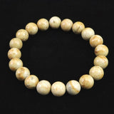Japanese Natural Tourmaline Himekawa Rhyolite 10mm Bead Bracelet 28.1g (ID:42716)
