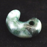 Natural Itoigawa Jadeite Green 30mm Magatama 11.1g with Certificate (ID:43043)