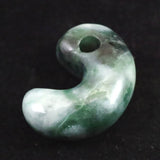 Natural Itoigawa Jadeite Green 30mm Magatama 11.1g with Certificate (ID:43043)