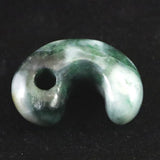 Natural Itoigawa Jadeite Green 30mm Magatama 11.1g with Certificate (ID:43043)