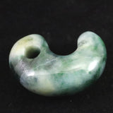 Natural Itoigawa Jadeite Green 30mm Magatama 11.1g with Certificate (ID:43043)