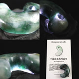 Natural Itoigawa Jadeite Green 30mm Magatama 11.1g with Certificate (ID:43043)