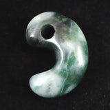 Natural Itoigawa Jadeite Green 30mm Magatama 11.1g with Certificate (ID:43043)