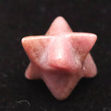 Japanese Natural Rhodonite 15mm Star Polyhedron 2.0g (ID:43536)
