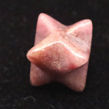 Japanese Natural Rhodonite 15mm Star Polyhedron 2.0g (ID:43536)