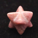 Japanese Natural Rhodonite 15mm Star Polyhedron 2.0g (ID:43536)