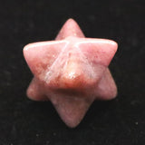 Japanese Natural Rhodonite 15mm Star Polyhedron 2.0g (ID:43536)