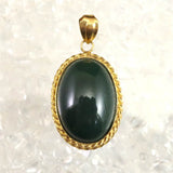 Izumo Jasper Grade SA Oval 19mm Pendanttop 18K Yellow Gold (ID:43611)