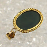 Izumo Jasper Grade SA Oval 19mm Pendanttop 18K Yellow Gold (ID:43611)