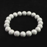 Japanese Natural Omi Rhyolite 10mm Bead Bracelet 28.1g (ID:43880)