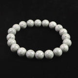 Japanese Natural Omi Rhyolite 10mm Bead Bracelet 28.1g (ID:43880)