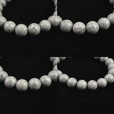 Japanese Natural Omi Rhyolite 10mm Bead Bracelet 28.1g (ID:43880)