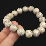 Japanese Natural Himekawa Rhyolite 12mm Bead Bracelet 42.0g (ID:43920)