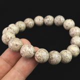 Japanese Natural Himekawa Rhyolite 12mm Bead Bracelet 42.0g (ID:43920)