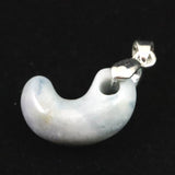 Natural Itoigawa Jadeite Blue Magatama Pendant 3.3g with Certificate (ID:44485)