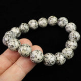 Japanese Natural Kurama Diorite 11.5mm Bead Bracelet 38.5g (ID:44872)