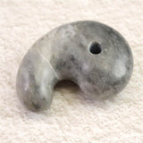 Japanese Natural Churaumi Chert 33mm Magatama 13.1g (ID:45460)