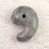 Japanese Natural Churaumi Chert 33mm Magatama 13.1g (ID:45460)
