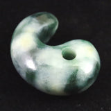 Natural Itoigawa Jadeite Green 30mm Magatama 11.8g with Certificate (ID:46283)