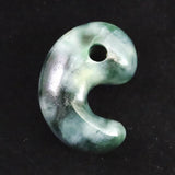 Natural Itoigawa Jadeite Green 30mm Magatama 11.8g with Certificate (ID:46283)
