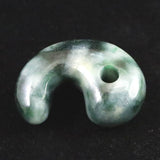 Natural Itoigawa Jadeite Green 30mm Magatama 11.8g with Certificate (ID:46283)
